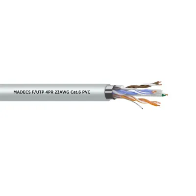 Витая пара F/UTP 4PR 23AWG Cat.6 PVC экранированная(DCM Test Report) Польша
