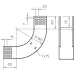 Секция угловая 90° внутренняя, h=85 мм, B=300 мм, FS (RBV 830 S FS)