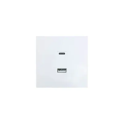 ZIMA Розетка TC+ USB, механизм, белая Lezard 704-0288-192TC