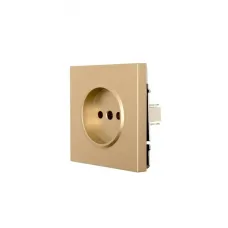 ZIMA Розетка без заземления, 16 А, механизм, золото Lezard 704-3688-121BQC