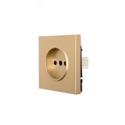 ZIMA Розетка без заземления, 16 А, механизм, золото Lezard 704-3688-121BQC