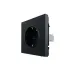 ZIMA Розетка с заземлением, 16 А, механизм, черный бархат Lezard 704-4288-122BQC