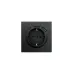 ZIMA Розетка с заземлением (16 А) + TC + USB ,механизм, черный бархат Lezard 704-4288-181TC ZIMA Розетка с заземлением (16 А) + TC + USB ,механизм, черный бархат Lezard 704-4288-181TC