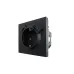 ZIMA Розетка с заземлением (16 А) + TC + USB ,механизм, черный бархат Lezard 704-4288-181TC