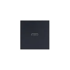 ZIMA Розетка HDMI, механизм, чёрный бархат Lezard 704-4288-203