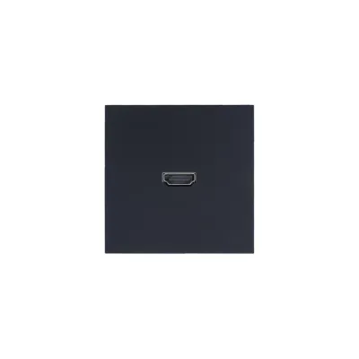 ZIMA Розетка HDMI, механизм, чёрный бархат Lezard 704-4288-203
