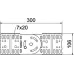Соединитель, шарнирный, L=300, сталь, FS (RGV 110 FS)