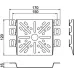 Пластина монтажная, прямая, 170х115 мм, сталь, FS (MP UNI FS)