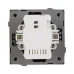Механизм USB розетки SCT-TENDO-MUAC-PL-BK, 5V, 3A, QC3, Чёрный