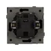 Механизм выключателя одноклавишный непроходной SWT-TENDO-MK01-PL-BK 230V, 10A, Чёрный, 1 пост