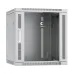 Шкаф телекоммуникационный настенный разобранный 19дюйм 12U 600x450x635mm (ШхГхВ) дверь стекло, цвет серый (RAL 7035)