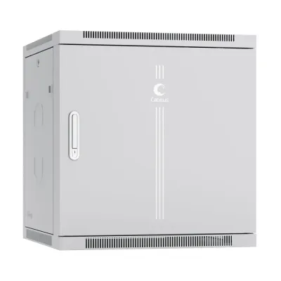 Шкаф телекоммуникационный настенный разобранный 19дюйм 12U 600x450x635mm (ШхГхВ) дверь металл, цвет серый (RAL 7035)