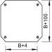 Крышка крестовой секции, B=100 мм, FS (DFK 100 FS)
