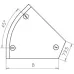 Крышка угловой секции 45°, B=100 мм, FS (DFB 45 100 FS)