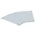 Крышка угловой секции 45°, B=400 мм, FS (DFB 45 400 FS)