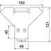 Крышка Т/Х-образной секции, B=50 мм, FS (DFAA 050 FS)