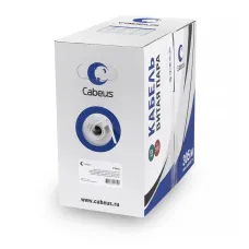 Витая пара U/UTP Cat 5e 4 пары 24 AWG solid PVC нг(А)-LS серый 305м