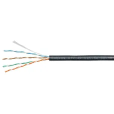 CABEUS UTP-4P-CAT.5E-SOLID-OUT-PE-UV КАБЕЛЬ ВИТАЯ ПАРА UTP (U/UTP), КАТЕГОРИЯ 5E, 4 ПАРЫ (24 AWG), ОДНОЖИЛЬНЫЙ, ДЛЯ ВНЕШНЕЙ ПРОКЛАДКИ, PE-UV (305 М)