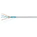 Витая пара F/UTP Cat 5e 4 пары 24 AWG solid PVC нг(А)-LS серый 305м