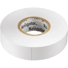 Изолента Navigator 71 109 NIT-A19-20/WH белая