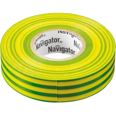 Изолента Navigator 71 115 NIT-A19-20/YG жёлто-зелёная