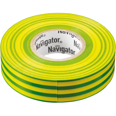 Изолента Navigator 71 115 NIT-A19-20/YG жёлто-зелёная