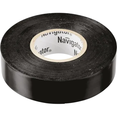 Изолента Navigator 71 229 NIT-B15-10/BL чёрная