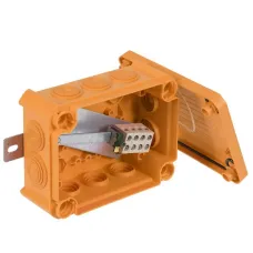 Коробка огнестойкая FireBox T100, 136х102х57 мм, IP66, 4+1 клемма, 4 мм?, вводы d25x8,d32x2, нар.кр. (T100ED 4x4AD)
