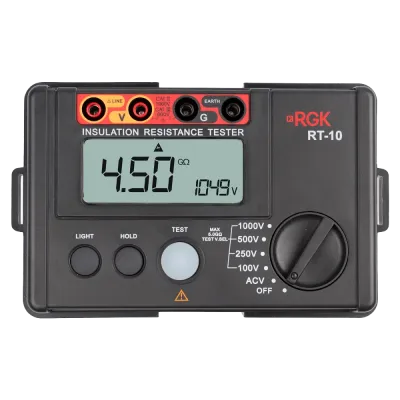 Мегаомметр цифровой RT-10 с поверкой
