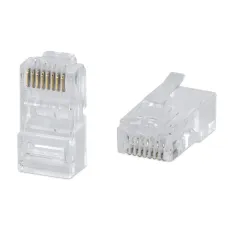 Коннектор RJ-45 под витую пару, категория 6 , универсальный (для одножильного и многожильного кабеля) для проводников с толщиной по изоляции д