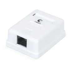 Розетка компьютерная RJ-45, категория 5e, одинарная, внешняя, Dual IDC
