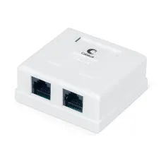 Розетка компьютерная RJ-45, категория 5e, двойная, внешняя, Dual IDC