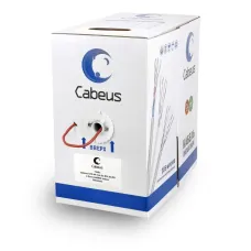 Витая пара U/UTP Cat 5e 4 пары 24 AWG solid PVC нг(А)-LS красный 305м
