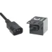 Блок розеток для 19' шкафов, горизонтальный, 8 розеток IEC 320 C13, 10 A, без выключателя, алюминиевый корпус, шнур 2 м, вилка IEC 320 C14
