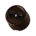 Розетка телефонная RJ11 + компьютерная RJ45 коричневая Болонь TDM Розетка телефонная RJ11 + компьютерная RJ45 коричневая Болонь TDM