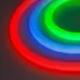 Лента герметичная MOONLIGHT-BLACK-TOP-G280-D25mm 24V RGB 360deg 14.4 W/m, IP65, 3m, wire x1, вывод прямой, 3 года