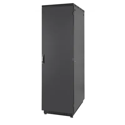 Шкаф Racknet S3000 22U 600 x 800, передняя дверь металлическая одностворчатая, задняя дверь металлическая одностворчатая, черный