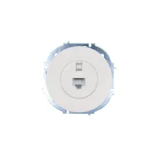 OSEN Розетка компьютерная Cat 6, механизм, белая Lezard 743-0288-140