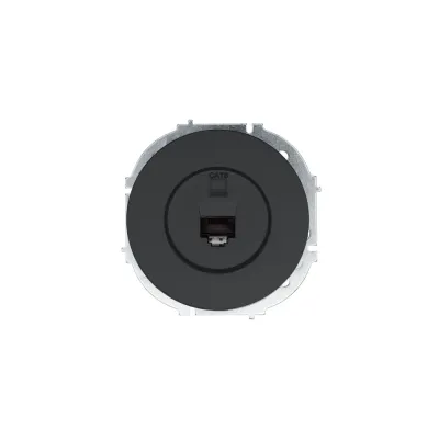 OSEN Розетка компьютерная Cat 6, механизм, чёрный бархат Lezard 743-4288-140
