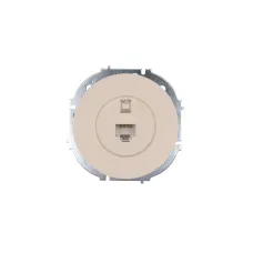 OSEN Розетка компьютерная Cat 6, механизм, слоновая кость Lezard 743-9088-140
