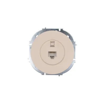 OSEN Розетка компьютерная Cat 6, механизм, слоновая кость Lezard 743-9088-140