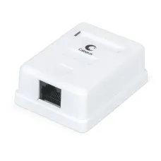 Розетка компьютерная RJ-45(8P8C), категория 6, одинарная, внешняя, Dual IDC