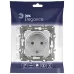 14-2101-03 ЭРА Розетка 2P+E Schuko, 16A-250В, IP20, Эра Elegance, алюминий (10/100/3500)