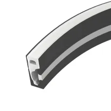 Профиль силиконовый WPH-FLEX-0616-SIDE-S9-5m BLACK (Силикон)