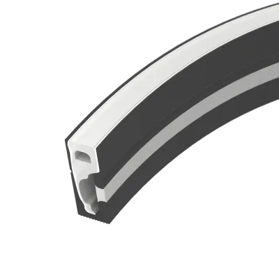 Профиль силиконовый WPH-FLEX-0616-SIDE-S9-5m BLACK (Силикон)