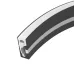 Профиль силиконовый WPH-FLEX-0616-SIDE-S9-5m BLACK (Силикон)