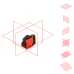Уровень лазерный LN 3D-360 Red