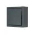LETO Кнопка звонка графит  Lezard  752-3400-103