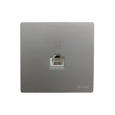LETO Розетка компьютерная платина  Lezard  752-3500-139