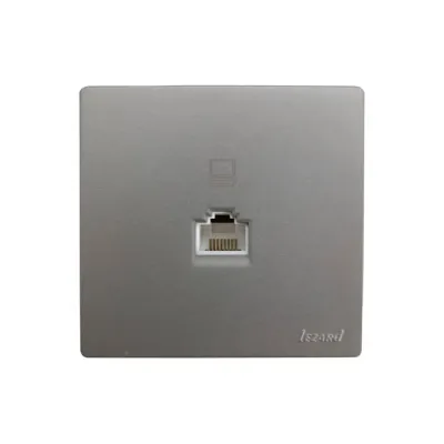 LETO Розетка компьютерная платина  Lezard  752-3500-139